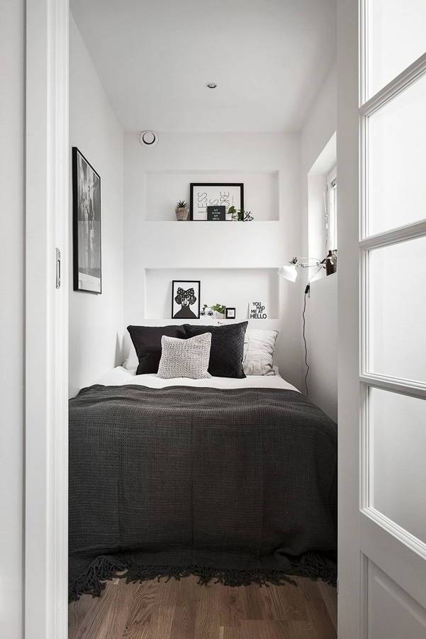 desain kamar tidur tanpa furniture