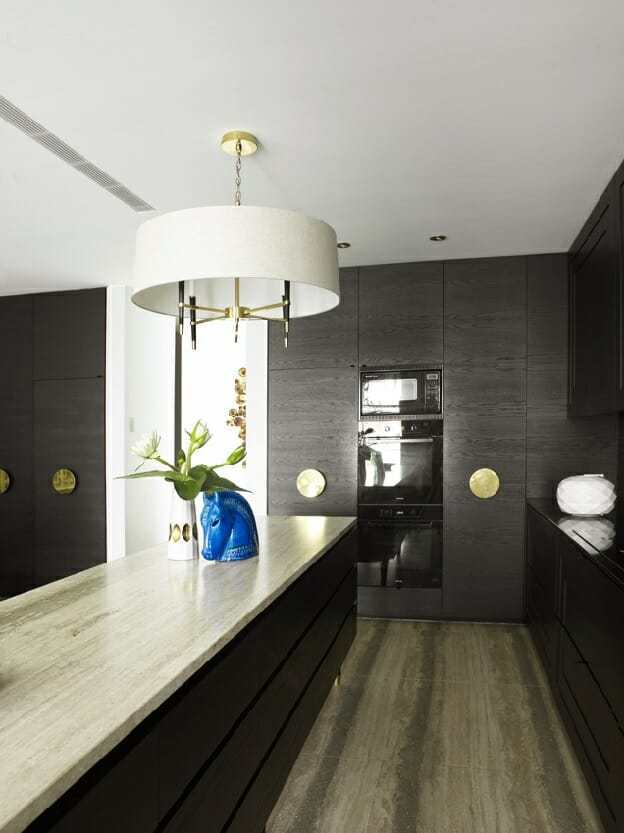 kitchen set minimalis hitam