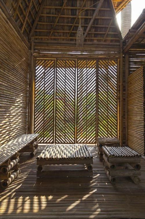 model teralis jendela rumah bambu