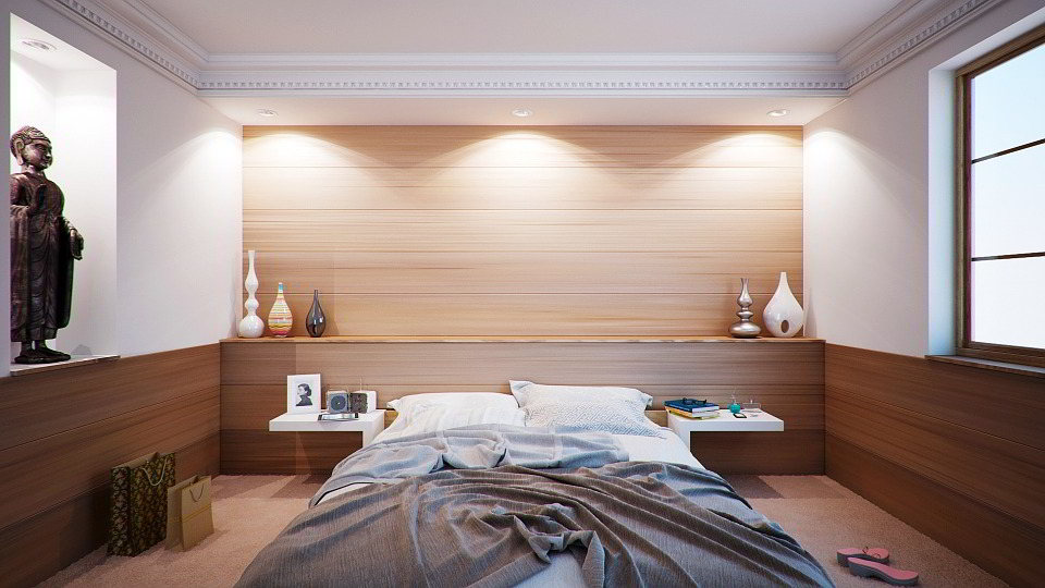 dekorasi kamar tidur kayu