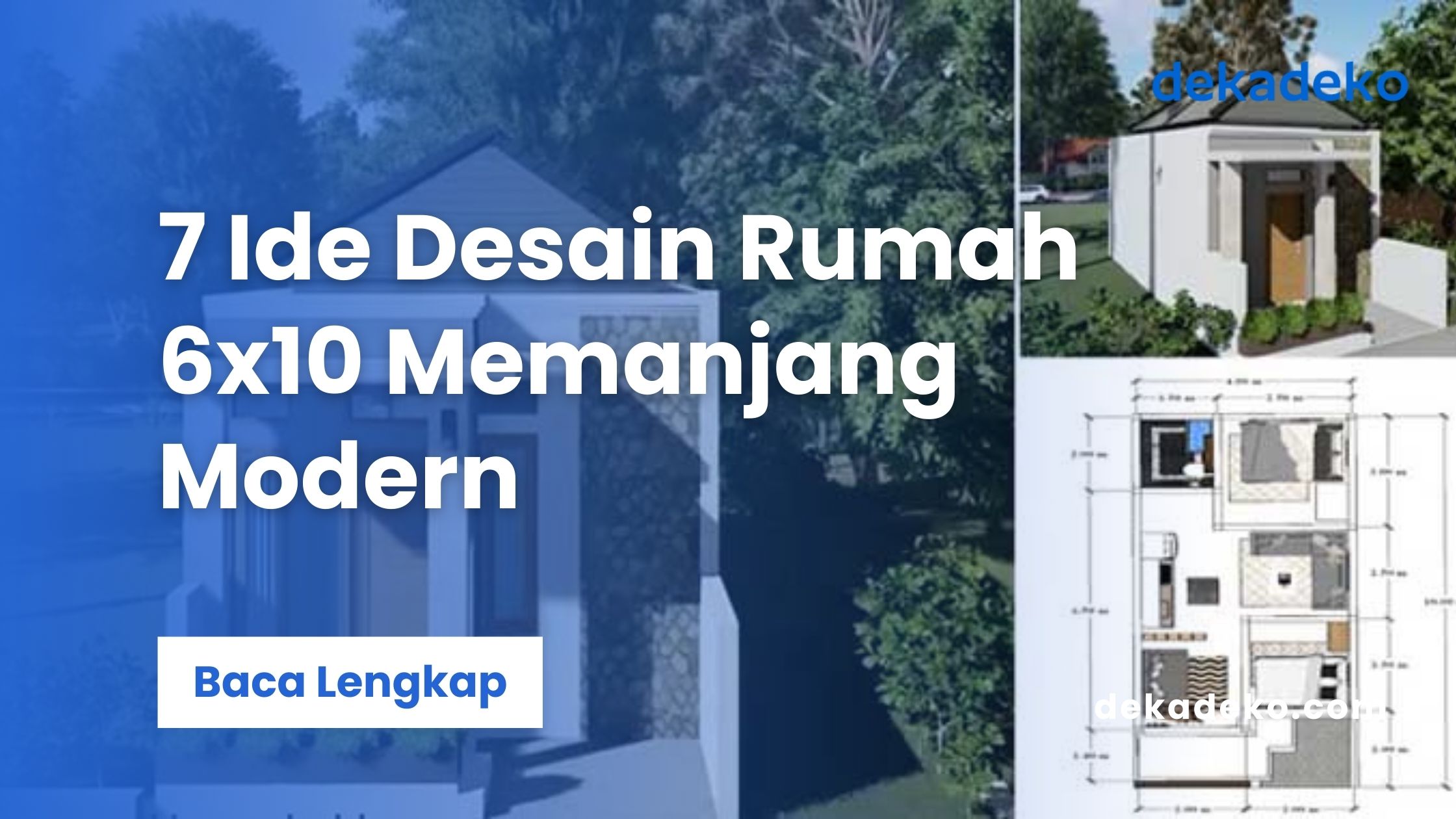 Desain Rumah 6x10 Memanjang